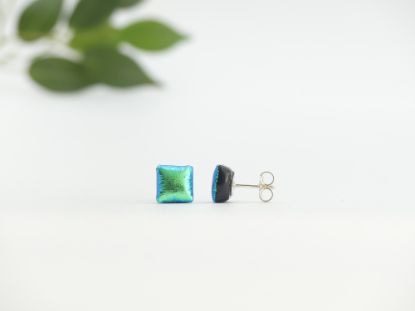 Zeige Details für Ohrstecker - Kollektion "Mosaik" - türkis/grün Bild von Ohrstecker - Kollektion "Mosaik" - türkis/grün