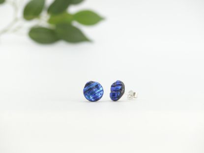 Zeige Details für Ohrstecker - Kollektion "Mosaik" - blau Bild von Ohrstecker - Kollektion "Mosaik" - blau