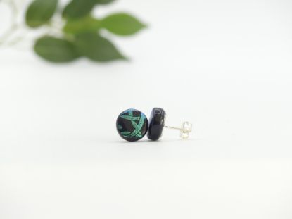 Zeige Details für Ohrstecker - Kollektion "Mosaik" - schwarz/grün Bild von Ohrstecker - Kollektion "Mosaik" - schwarz/grün