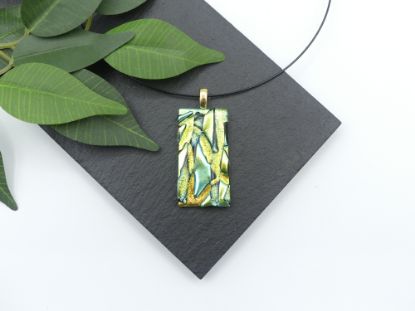 Zeige Details für Glasanhänger - Kollektion "Mosaik" - gelb/grün/blau Bild von Glasanhänger - Kollektion "Mosaik" - gelb/grün/blau