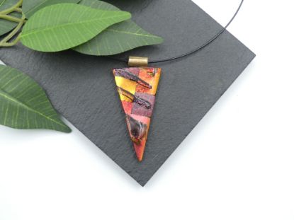 Zeige Details für Glasanhänger - Kollektion "Mosaik" - gelb/orange/rot Bild von Glasanhänger - Kollektion "Mosaik" - gelb/orange/rot