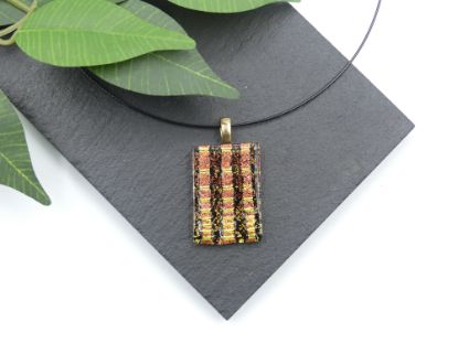 Zeige Details für Glasanhänger - Kollektion "Mosaik" - gelb/orange Bild von Glasanhänger - Kollektion "Mosaik" - gelb/orange