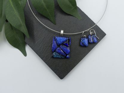 Show details for Schmuckset - Kollektion "Mosaik" - blau Picture of Schmuckset - Kollektion "Mosaik" - blau