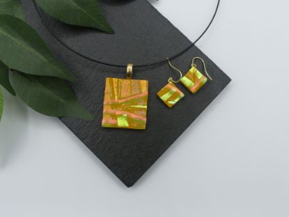 Zeige Details für Schmuckset - Kollektion "Mosaik" - gelb Bild von Schmuckset - Kollektion "Mosaik" - gelb