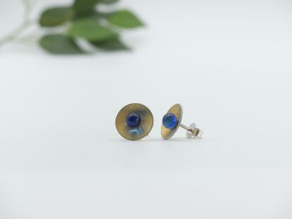 Show details for Ohrstecker - Kollektion "Stellar" - gold/blau Picture of Ohrstecker - Kollektion "Stellar" - gold/blau