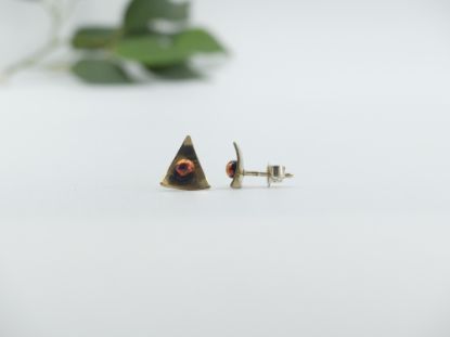 Show details for Ohrstecker - Kollektion "Stellar" - gold/orange Picture of Ohrstecker - Kollektion "Stellar" - gold/orange