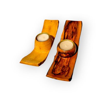 Zeige Details für Teelichthalter aus Holz Bild von Teelichthalter aus Holz