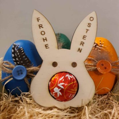 Zeige Details für Osterhase Schokokugel-/Serviettenhalter Bild von Osterhase Schokokugel-/Serviettenhalter
