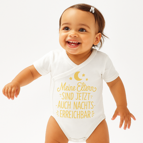 Bild von Herziger Wickelbody, bedruckt