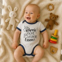 Picture of Lustiger Babybody „Ich schreie nicht, ich bestelle Essen!“
