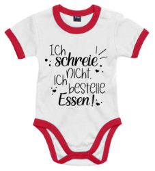 Picture of Lustiger Babybody „Ich schreie nicht, ich bestelle Essen!“