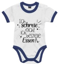 Picture of Lustiger Babybody „Ich schreie nicht, ich bestelle Essen!“