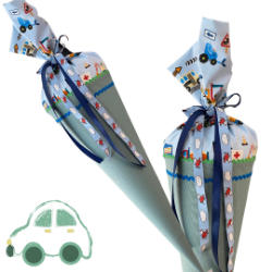 Picture of Personalisierbare Schultüte – Autos