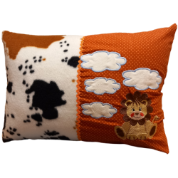 Bild von Personalisierbares Geburtskissen - Löwenstark