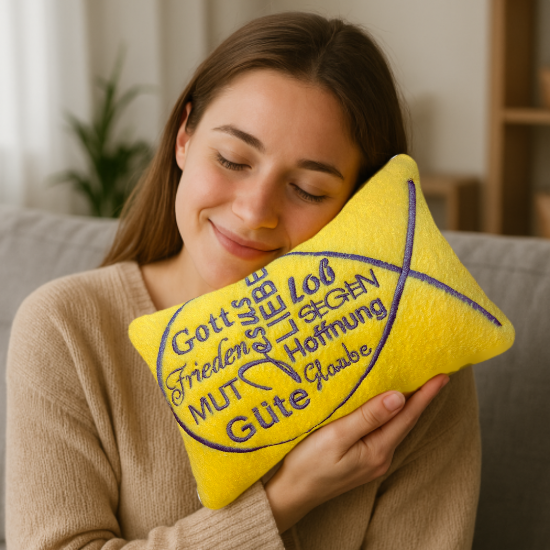 Picture of Glaube, Hoffnung, Liebe – Kissen mit Botschaft