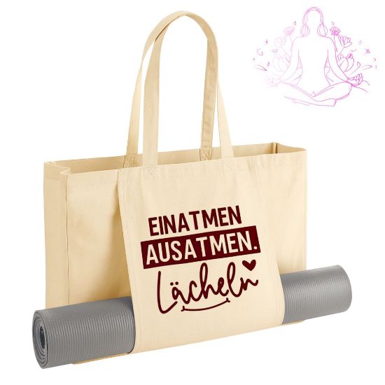Bild von Motivations-Yogatasche aus Bio-Baumwolle