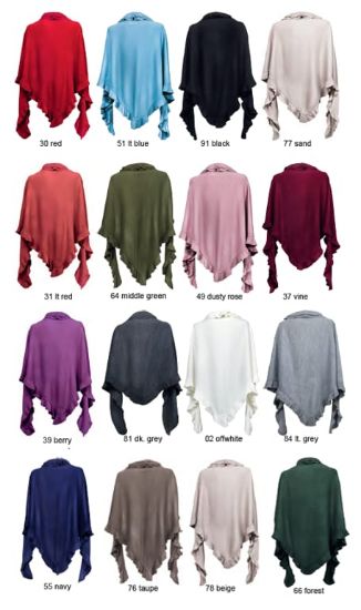 Bild von  Damenponcho Grau