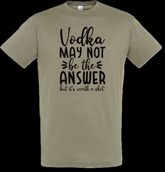 Bild von Tshirt- Vodka may not be the answer